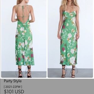 Maxi Floral Backless Dress